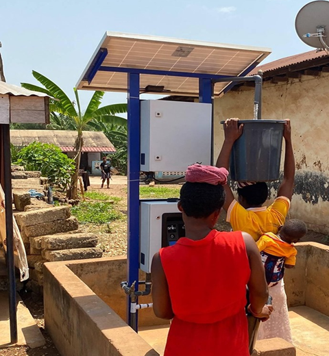 Solar-powered agricultural irrigation and water system